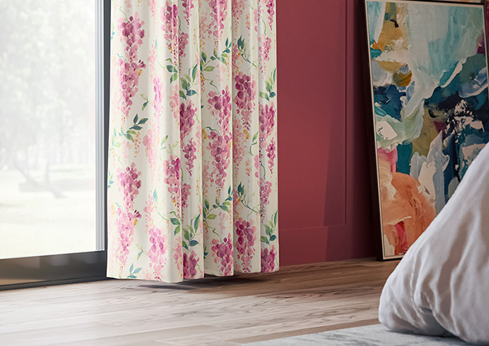 Wisteria Silk, Rosewood - Made to Measure Curtains - Image 5